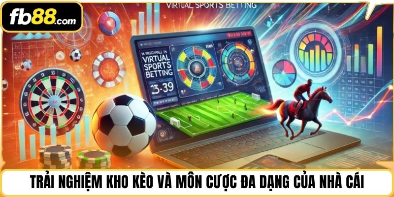 Trải nghiệm kho kèo và môn cược đa dạng của nhà cái